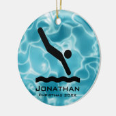 Gepersonaliseerd duikend Ornament (Links)