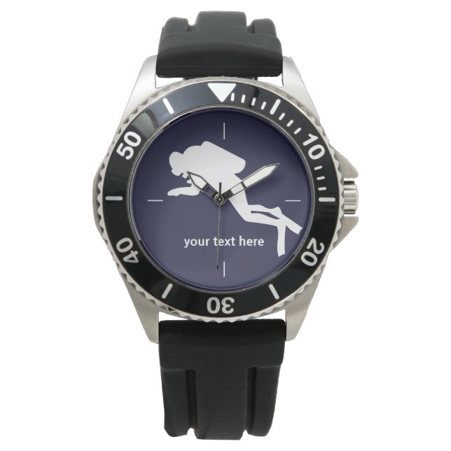 Gepersonaliseerd duiker horloge (Voorkant)