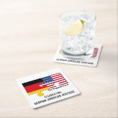 Gepersonaliseerd DUITS AMERIKAANS Kartonnen Onderzetters (Insitu)