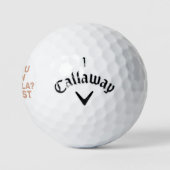 Gepersonaliseerd Dusty Roos Humoureus Lost Ball Fu Golfballen (Logo)