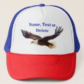 Gepersonaliseerd Eagle Pet, Pet. Jouw tekst Trucker Pet (Voorkant)