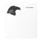 Gepersonaliseerd Eagle Sterke Note Pad Notitieblok (Voorkant)