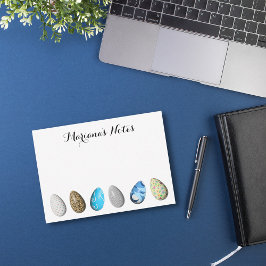 gepersonaliseerd easter 3d kleurrijke eitjes minim notitiekaartje