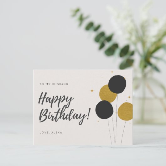 Gepersonaliseerd - Echtgendag Briefkaart (Staand voorkant)