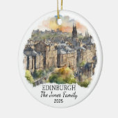 Gepersonaliseerd Edinburgh Ornament, Schotland cad Keramisch Ornament (Links)