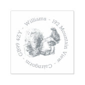 Gepersonaliseerd eekhoorn retouradres  zelfinktende stempel (Design)