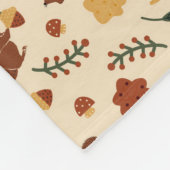 Gepersonaliseerd eekhoorns Herfst bos Fleece Deken (Hoek)