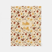 Gepersonaliseerd eekhoorns Herfst bos Fleece Deken (Voorkant)