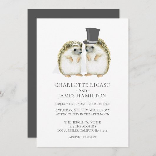 Gepersonaliseerd eels - egeleggenbride Groom Cute  Kaart (Voorkant / Achterkant)