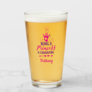 Gepersonaliseerd 'Een prinses zijn is vermoeiend'  Glas