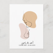 Gepersonaliseerd, één regel, liefde, boho, Arabisc Briefkaart (Voorkant)