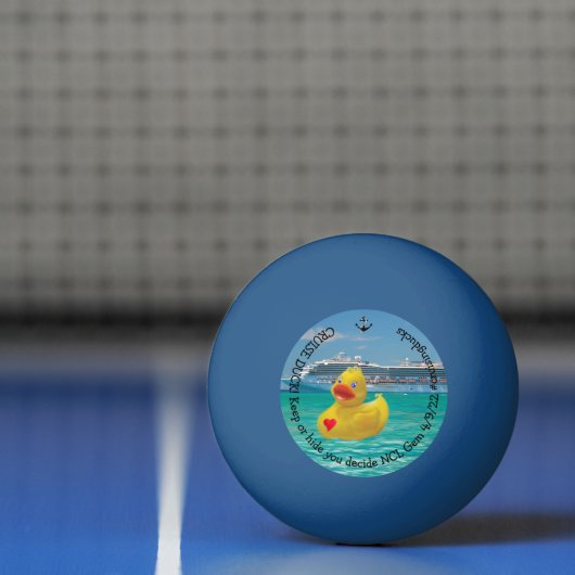 Gepersonaliseerd eend pingpongbal (Net)
