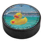 Gepersonaliseerd eend voor volwassenen hockey puck (3/4)