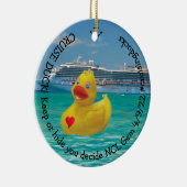 Gepersonaliseerd eend voor volwassenen keramisch ornament (Rechts)