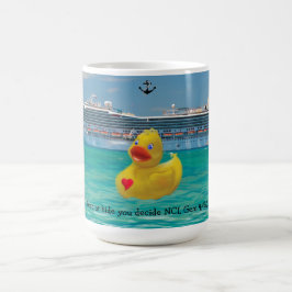 Gepersonaliseerd eend voor volwassenen koffiemok