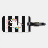 Gepersonaliseerd eenhoorn-bagagelabel bagagelabel (Achterkant horizontaal)