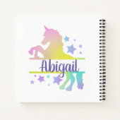 Gepersonaliseerd Eenhoorn Notitieboek (Achterkant)