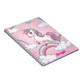 Gepersonaliseerd Eenhoorn Notitieboek – Magische R (Rechterzijde)