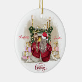 Gepersonaliseerd Eenvoudig Beste Vriend Ornament (Rechts)