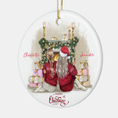 Gepersonaliseerd Eenvoudig Beste Vriend Ornament (Links)