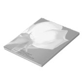 Gepersonaliseerd, eenvoudig elegant Roos, zwart en Notitieblok (Linkerzijde)