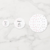 gepersonaliseerd eenvoudig jouw naam toevoegen roo confetti (Achterkanten)