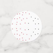 gepersonaliseerd eenvoudig jouw naam toevoegen roo confetti (Kleine voorkant)