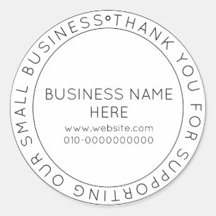 Gepersonaliseerd Eenvoudig, Modern, Minimalistisch Ronde Sticker