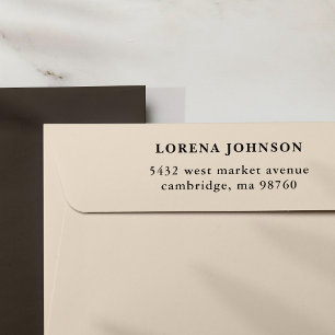 Gepersonaliseerd eenvoudig modern retour adres  zelfinktende stempel