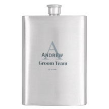 gepersonaliseerd eenvoudig monogram bruidegom team