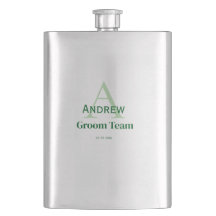 gepersonaliseerd eenvoudig monogram bruidegom team