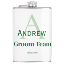 gepersonaliseerd eenvoudig monogram bruidegom team