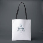 gepersonaliseerd eenvoudig monogram bruidegom team tote bag<br><div class="desc">ontwerp</div>