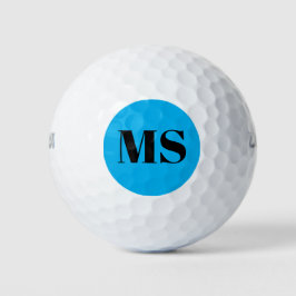 Gepersonaliseerd eenvoudig monogram modern golfballen