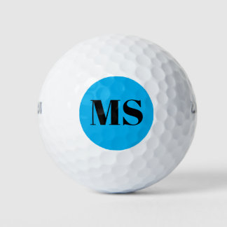 Gepersonaliseerd eenvoudig monogram modern golfballen