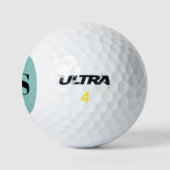 Gepersonaliseerd eenvoudig monogram modern golfballen (Logo)