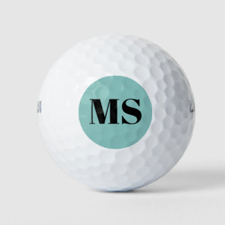 Gepersonaliseerd eenvoudig monogram modern golfballen