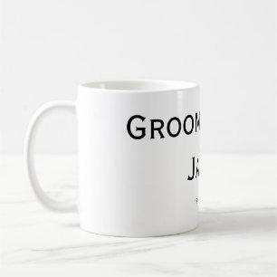 gepersonaliseerd eenvoudig monogram voeg je naam t koffiemok