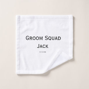 gepersonaliseerd eenvoudig monogram voeg uw naam t bad handdoek