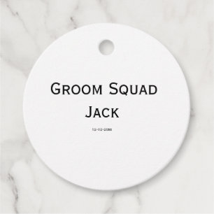 gepersonaliseerd eenvoudig monogram voeg uw naam t bedankjes labels