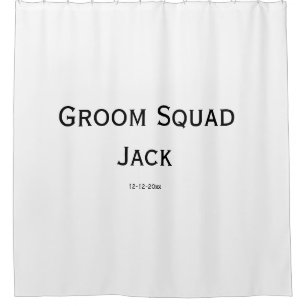gepersonaliseerd eenvoudig monogram voeg uw naam t douchegordijn