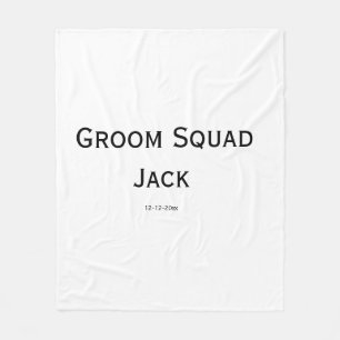 gepersonaliseerd eenvoudig monogram voeg uw naam t fleece deken