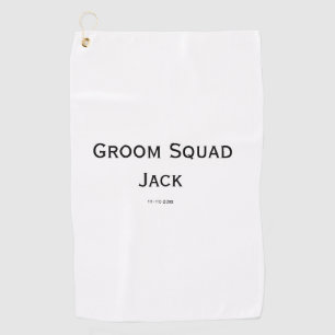gepersonaliseerd eenvoudig monogram voeg uw naam t golfhanddoek