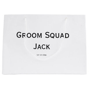 gepersonaliseerd eenvoudig monogram voeg uw naam t groot cadeauzakje