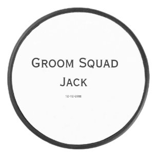gepersonaliseerd eenvoudig monogram voeg uw naam t hockey puck