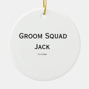 gepersonaliseerd eenvoudig monogram voeg uw naam t keramisch ornament