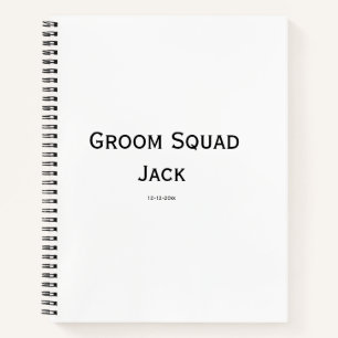 gepersonaliseerd eenvoudig monogram voeg uw naam t notitieboek