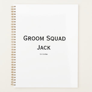 gepersonaliseerd eenvoudig monogram voeg uw naam t planner