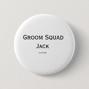 gepersonaliseerd eenvoudig monogram voeg uw naam t ronde button 5,7 cm