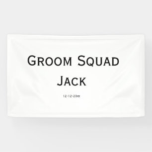 gepersonaliseerd eenvoudig monogram voeg uw naam t spandoek